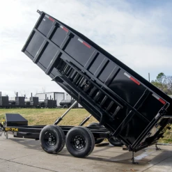 SLE Dump Trailers 7x14 Hydraulic Dump Trailer With 4ft Sides (2) 7K Axles -SLE Equipment shop dsc02107
