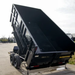 SLE Dump Trailers 7x14 Hydraulic Dump Trailer With 4ft Sides (2) 7K Axles -SLE Equipment shop dsc02108