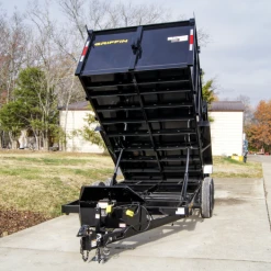 SLE Dump Trailers 7x14 Hydraulic Dump Trailer With 4ft Sides (2) 7K Axles -SLE Equipment shop dsc02111