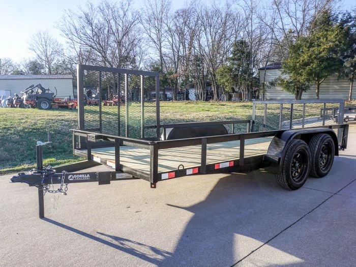 SLE Utility Trailers 7' X 14' Tandem Axle Dovetail Utility Trailer With Side Gate 3 SLE Utility Trailers 7' X 14' Tandem Axle Dovetail Utility Trailer With Side Gate