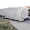 SLE Enclosed Trailers 8.5 X 32 Silver Flat Nose Enclosed Trailer With (3) 7K Axles -SLE Equipment shop dsc02181 2