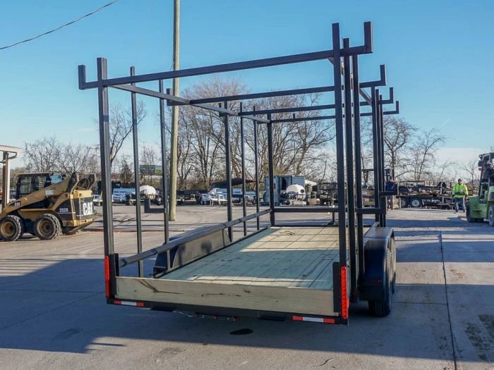 SLE Utility Trailers 6.4 X 16 Straight Deck Tandem Axle Utility Trailer W/ 6ft Ladder Racks 6 SLE Utility Trailers 6.4 X 16 Straight Deck Tandem Axle Utility Trailer W/ 6ft Ladder Racks - Image 4