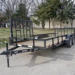 SLE Utility Trailers 6.4x18 Tandem Dovetail Utility Trailer With Side Gate 10 SLE Utility Trailers 6.4x18 Tandem Dovetail Utility Trailer With Side Gate -SLE Equipment shop dsc02234 1