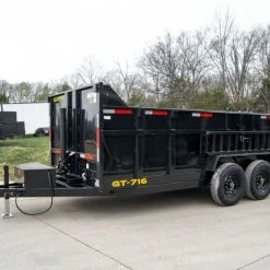 SLE Dump Trailers 7x16 Telescopic Dump Trailer With 3ft Sides (2) 7K Axles -SLE Equipment shop dsc02441 2 1