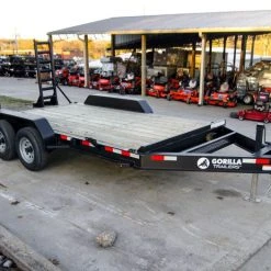SLE Utility Trailers 7x14 IBeam Equipment Trailer (2) 5200lb Axles With Stand-Up Ramps