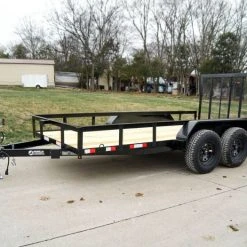 SLE Utility Trailers 6.4x14 Straight Deck Off Road ATV/UTV Utility Trailer (2) 3,500lb Axles