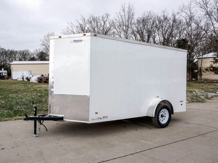 SLE Enclosed Trailers Enclosed Trailer 6'x12' White - V-Nose 3,500 Lb. Axle Storage 4 SLE Enclosed Trailers Enclosed Trailer 6'x12' White - V-Nose 3,500 Lb. Axle Storage - Image 2
