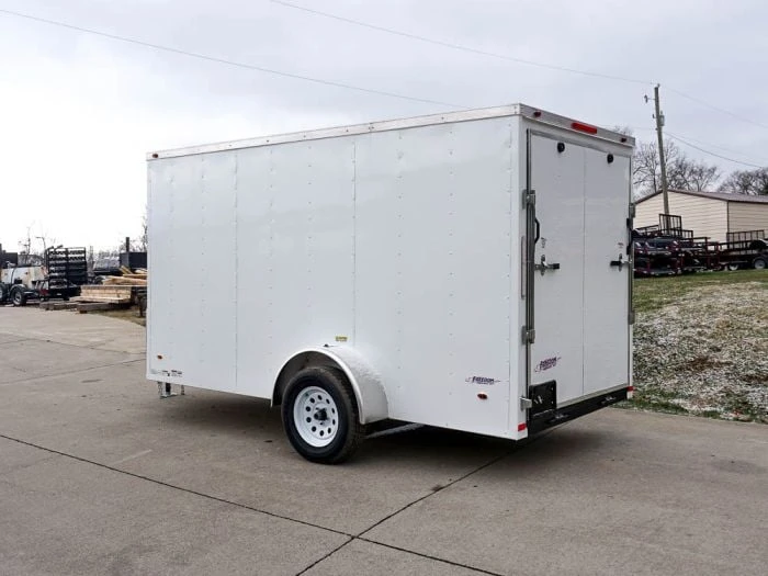 SLE Enclosed Trailers Enclosed Trailer 6'x12' White - V-Nose 3,500 Lb. Axle Storage 6 SLE Enclosed Trailers Enclosed Trailer 6'x12' White - V-Nose 3,500 Lb. Axle Storage - Image 4