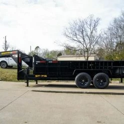 SLE Dump Trailers 7x16 Gooseneck Telescopic Dump Trailer With 2ft Sides (2) 7K Axles -SLE Equipment shop dsc02583 4