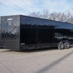 SLE Enclosed Trailers Enclosed Trailer 8.5' X 24' Blackout Equipment Hauler Storage -SLE Equipment shop dsc02644 1