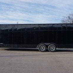 SLE Enclosed Trailers Enclosed Trailer 8.5' X 24' Blackout Equipment Hauler Storage -SLE Equipment shop dsc02645 2