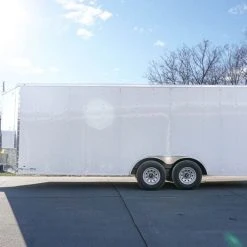 SLE Enclosed Trailers Enclosed Trailer 8.5' X 20' White - Cargo Hauler Car Motorcycle Storage 10 SLE Enclosed Trailers Enclosed Trailer 8.5' X 20' White - Cargo Hauler Car Motorcycle Storage -SLE Equipment shop dsc02729 1