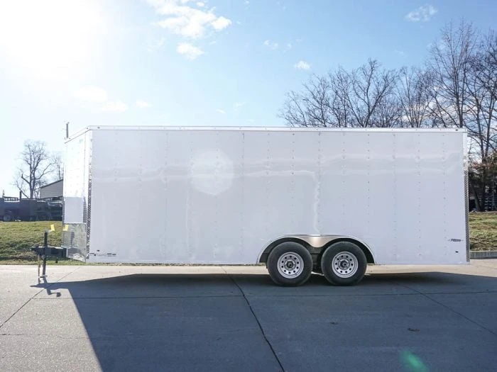 SLE Enclosed Trailers Enclosed Trailer 8.5' X 20' White - Cargo Hauler Car Motorcycle Storage 5 SLE Enclosed Trailers Enclosed Trailer 8.5' X 20' White - Cargo Hauler Car Motorcycle Storage - Image 3
