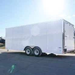 SLE Enclosed Trailers Enclosed Trailer 8.5' X 20' White - Cargo Hauler Car Motorcycle Storage 11 SLE Enclosed Trailers Enclosed Trailer 8.5' X 20' White - Cargo Hauler Car Motorcycle Storage -SLE Equipment shop dsc02730 1