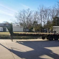 SLE Utility Trailers 8.5x30 IBeam Gooseneck Deckover Trailer (2) 7K Axles Stand-Up Ramps -SLE Equipment shop dsc02779 3