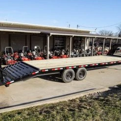 SLE Utility Trailers 8.5x30 IBeam Gooseneck Deckover Trailer (2) 7K Axles Stand-Up Ramps -SLE Equipment shop dsc02781 2