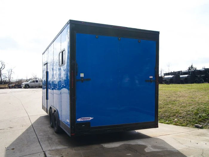 SLE Enclosed Trailers 8.5x18 Blue V-Nose Slant Top Enclosed Trailer With Blackout Package 7 SLE Enclosed Trailers 8.5x18 Blue V-Nose Slant Top Enclosed Trailer With Blackout Package - Image 5