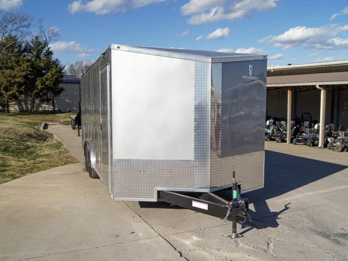SLE Enclosed Trailers 8.5x20 Silver V-Nose Slant Top Enclosed Trailer (2) 5200lb Axles 4 SLE Enclosed Trailers 8.5x20 Silver V-Nose Slant Top Enclosed Trailer (2) 5200lb Axles - Image 2