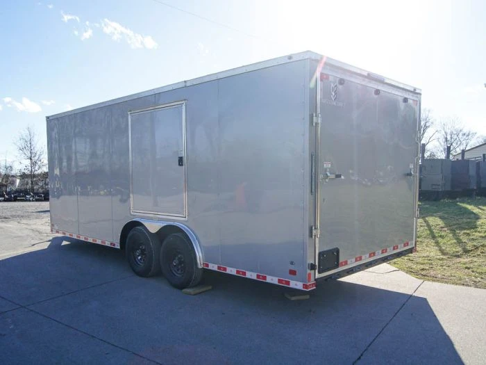 SLE Enclosed Trailers 8.5x20 Silver V-Nose Slant Top Enclosed Trailer (2) 5200lb Axles 7 SLE Enclosed Trailers 8.5x20 Silver V-Nose Slant Top Enclosed Trailer (2) 5200lb Axles - Image 5