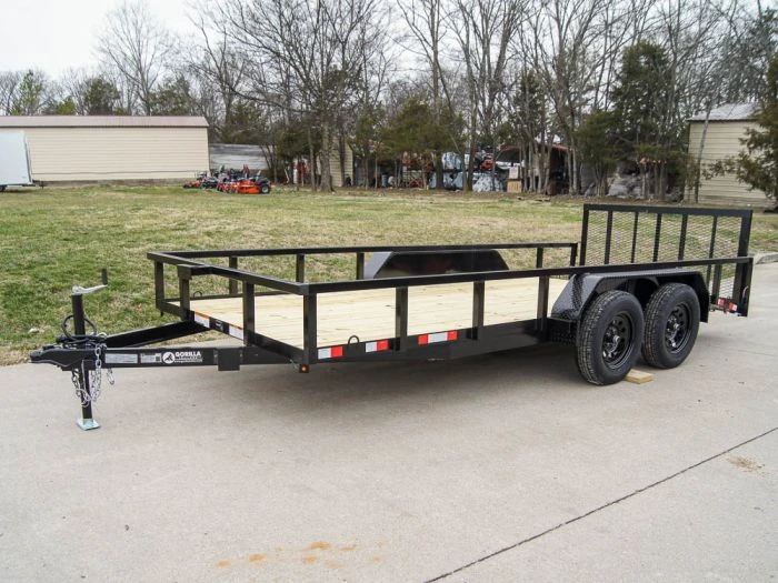 SLE Utility Trailers 6.4x16 Tube Top Dovetail Utility Trailer (2) 3,500lb Axles 3 SLE Utility Trailers 6.4x16 Tube Top Dovetail Utility Trailer (2) 3,500lb Axles