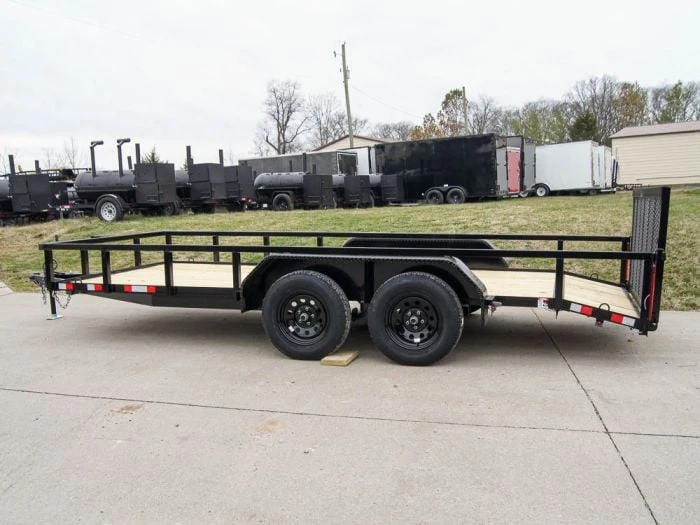 SLE Utility Trailers 6.4x16 Tube Top Dovetail Utility Trailer (2) 3,500lb Axles 5 SLE Utility Trailers 6.4x16 Tube Top Dovetail Utility Trailer (2) 3,500lb Axles - Image 3