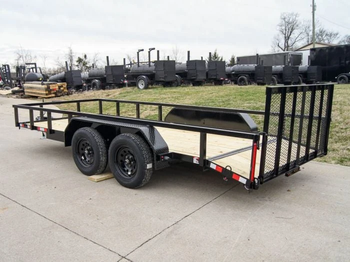 SLE Utility Trailers 6.4x16 Tube Top Dovetail Utility Trailer (2) 3,500lb Axles 6 SLE Utility Trailers 6.4x16 Tube Top Dovetail Utility Trailer (2) 3,500lb Axles - Image 4