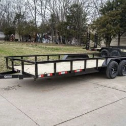 SLE Utility Trailers 7x20 Tube Top Dovetail Utility Trailer (2) 3500lb Axles