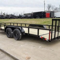 SLE Utility Trailers 7x20 Tube Top Dovetail Utility Trailer (2) 3500lb Axles -SLE Equipment shop dsc03136 2
