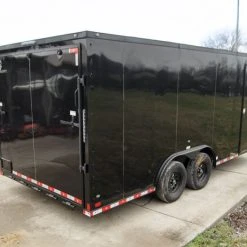 SLE Enclosed Trailers 8.5x18 Black V-Nose Enclosed Trailer With Blackout Package (2) 3,500lb Axles -SLE Equipment shop dsc03179 3