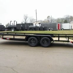 SLE Utility Trailers 7x20 Dovetail Utility Trailer With Side Baskets (2) 3,500lb Axles -SLE Equipment shop dsc03202 2