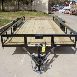 Alternative view of SLE Utility Trailers 7x18 Straight Deck Utility Trailer (2) 3,500lb Axles - No Gate