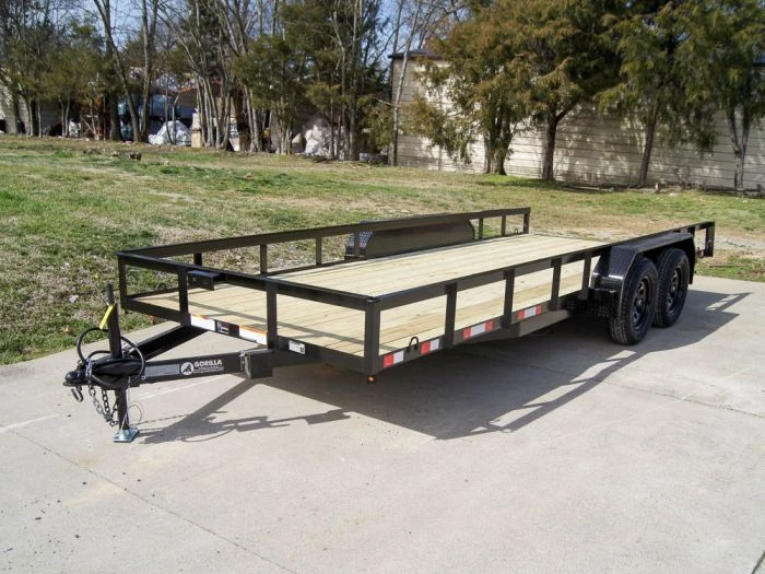 SLE Utility Trailers 7x18 Straight Deck Utility Trailer (2) 3,500lb Axles - No Gate 3 SLE Utility Trailers 7x18 Straight Deck Utility Trailer (2) 3,500lb Axles - No Gate