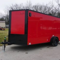 SLE Enclosed Trailers 7x14 Enclosed Trailer Red V-Nose Blackout Package 3,500lb Axle Storage 10 SLE Enclosed Trailers 7x14 Enclosed Trailer Red V-Nose Blackout Package 3,500lb Axle Storage -SLE Equipment shop dsc03485 3