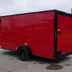 SLE Enclosed Trailers 7x14 Enclosed Trailer Red V-Nose Blackout Package 3,500lb Axle Storage 12 SLE Enclosed Trailers 7x14 Enclosed Trailer Red V-Nose Blackout Package 3,500lb Axle Storage -SLE Equipment shop dsc03487 1