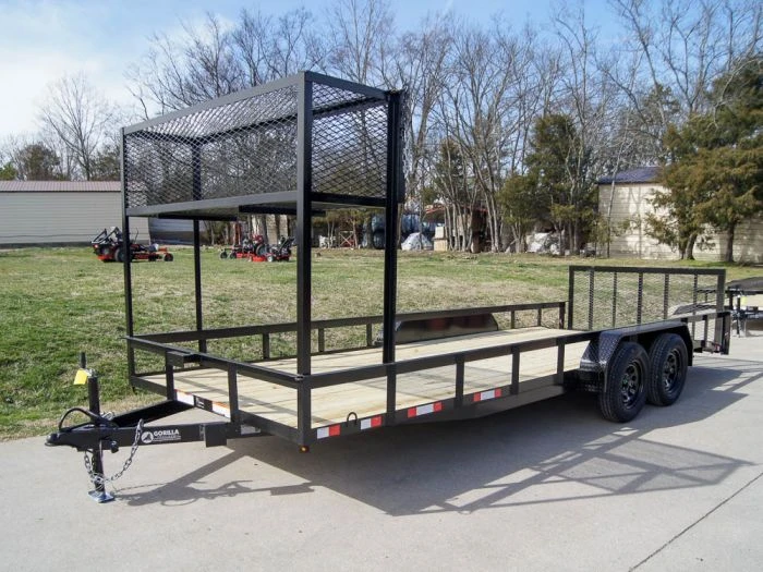 SLE Utility Trailers 7x20 Dovetail Utility Trailer (2) 3,500lb Axles With Elevated Basket 3 SLE Utility Trailers 7x20 Dovetail Utility Trailer (2) 3,500lb Axles With Elevated Basket