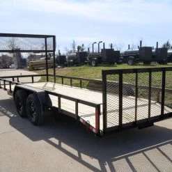 SLE Utility Trailers 7x20 Dovetail Utility Trailer (2) 3,500lb Axles With Elevated Basket 12 SLE Utility Trailers 7x20 Dovetail Utility Trailer (2) 3,500lb Axles With Elevated Basket -SLE Equipment shop dsc03491 3