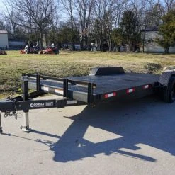 SLE Utility Trailers 7x18 Steel Floor Car Hauler (2) 3500lb Axle W/ Brake And Ramps -SLE Equipment shop dsc03546 4