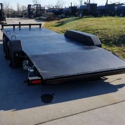 SLE Utility Trailers 7x18 Steel Floor Car Hauler (2) 3500lb Axle W/ Brake And Ramps -SLE Equipment shop dsc03548 4