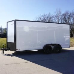 SLE Enclosed Trailers 7x16 Enclosed Trailer White V-Nose Blackout Package Tandem Axle Storage 10 SLE Enclosed Trailers 7x16 Enclosed Trailer White V-Nose Blackout Package Tandem Axle Storage -SLE Equipment shop dsc03562 2