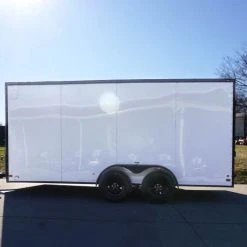 SLE Enclosed Trailers 7x16 Enclosed Trailer White V-Nose Blackout Package Tandem Axle Storage 11 SLE Enclosed Trailers 7x16 Enclosed Trailer White V-Nose Blackout Package Tandem Axle Storage -SLE Equipment shop dsc03563 1