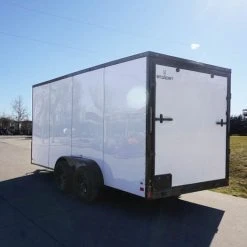 SLE Enclosed Trailers 7x16 Enclosed Trailer White V-Nose Blackout Package Tandem Axle Storage 12 SLE Enclosed Trailers 7x16 Enclosed Trailer White V-Nose Blackout Package Tandem Axle Storage -SLE Equipment shop dsc03564 2