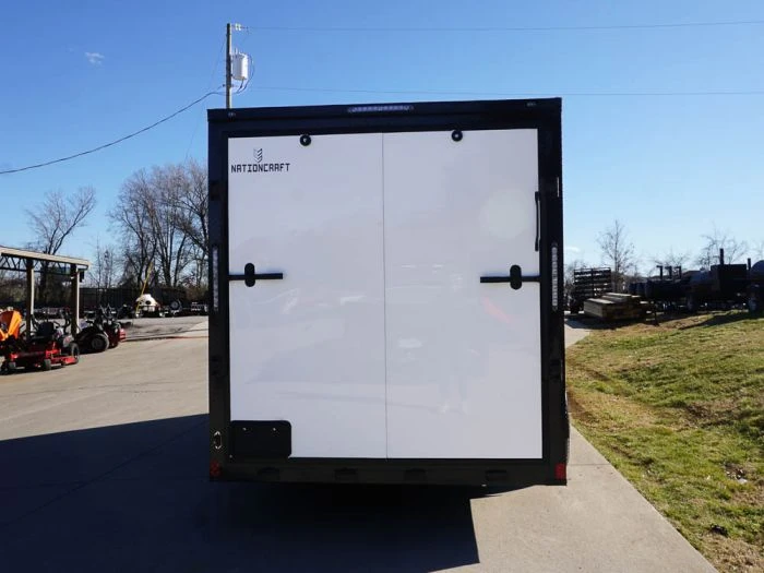 SLE Enclosed Trailers 7x16 Enclosed Trailer White V-Nose Blackout Package Tandem Axle Storage 8 SLE Enclosed Trailers 7x16 Enclosed Trailer White V-Nose Blackout Package Tandem Axle Storage - Image 6