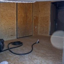 SLE Concessions Enclosed Trailer 8.5' X 20' Custom Red Event Storage -SLE Equipment shop dsc04378