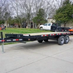 SLE Utility Trailers 8.5x22 I-Beam Deckover Trailer (2) 7K Axles Stand-Up Ramps