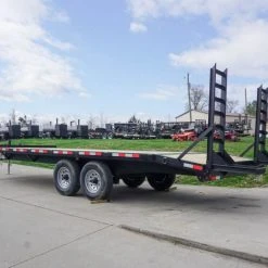 SLE Utility Trailers 8.5x22 I-Beam Deckover Trailer (2) 7K Axles Stand-Up Ramps -SLE Equipment shop dsc05672 1 1
