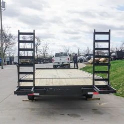 SLE Utility Trailers 8.5x22 I-Beam Deckover Trailer (2) 7K Axles Stand-Up Ramps -SLE Equipment shop dsc05673 1 1