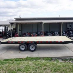 SLE Utility Trailers 8.5x22 I-Beam Deckover Trailer (2) 7K Axles Stand-Up Ramps -SLE Equipment shop dsc05675 1 1