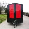 SLE Enclosed Trailers 7x16 Enclosed Trailer Red V-Nose Blackout Pkg Tandem Axle Storage -SLE Equipment shop dsc05934 1 1