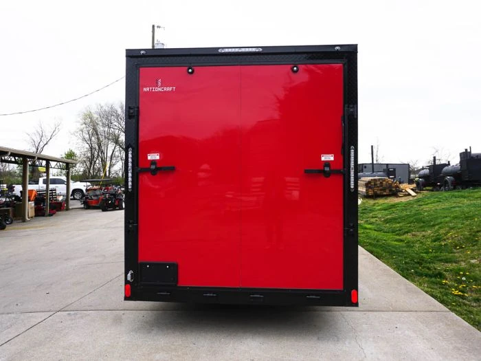 SLE Enclosed Trailers 7x16 Enclosed Trailer Red V-Nose Blackout Pkg Tandem Axle Storage 7 SLE Enclosed Trailers 7x16 Enclosed Trailer Red V-Nose Blackout Pkg Tandem Axle Storage - Image 5