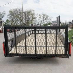 SLE Utility Trailers 6.4x14 Tandem Dovetail Utility Trailer With Side Gate -SLE Equipment shop dsc06092 1